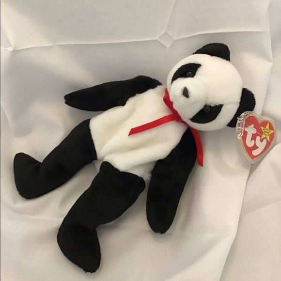 Ty Beanie Babies Two Panda Bears NWT - Picture 4 of 7